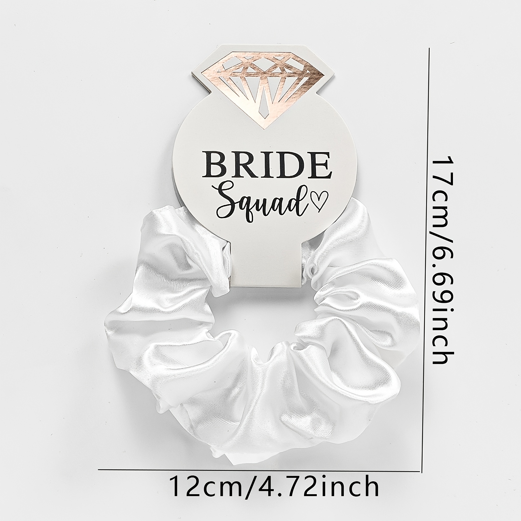 Satin-Haargummis 'Team Bride' – 7 Stück In Blau, Für Brautjungfern & Junggesellinnenabschiede