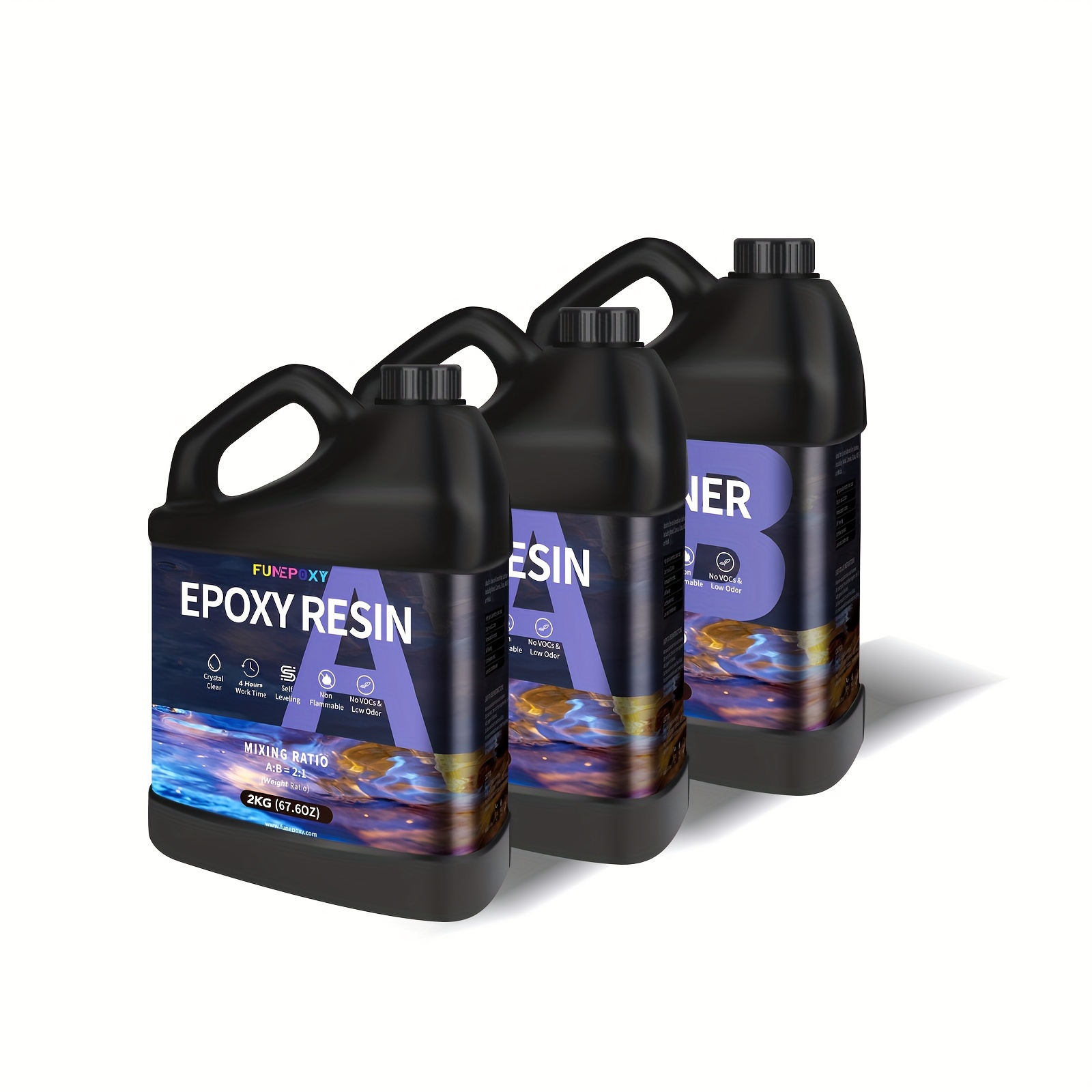 

6l 1.5 Gallon 2:1 Clear Epoxy Kit - -, -free, And For Art, , And Diy Projects - And , Non-toxic, And