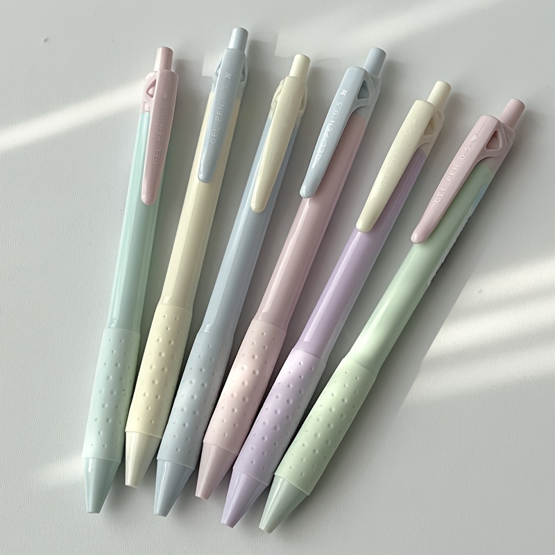 TEMU 6pcs Cream Pen Set 0.5mm Quick Pen With Supplies Small Gift