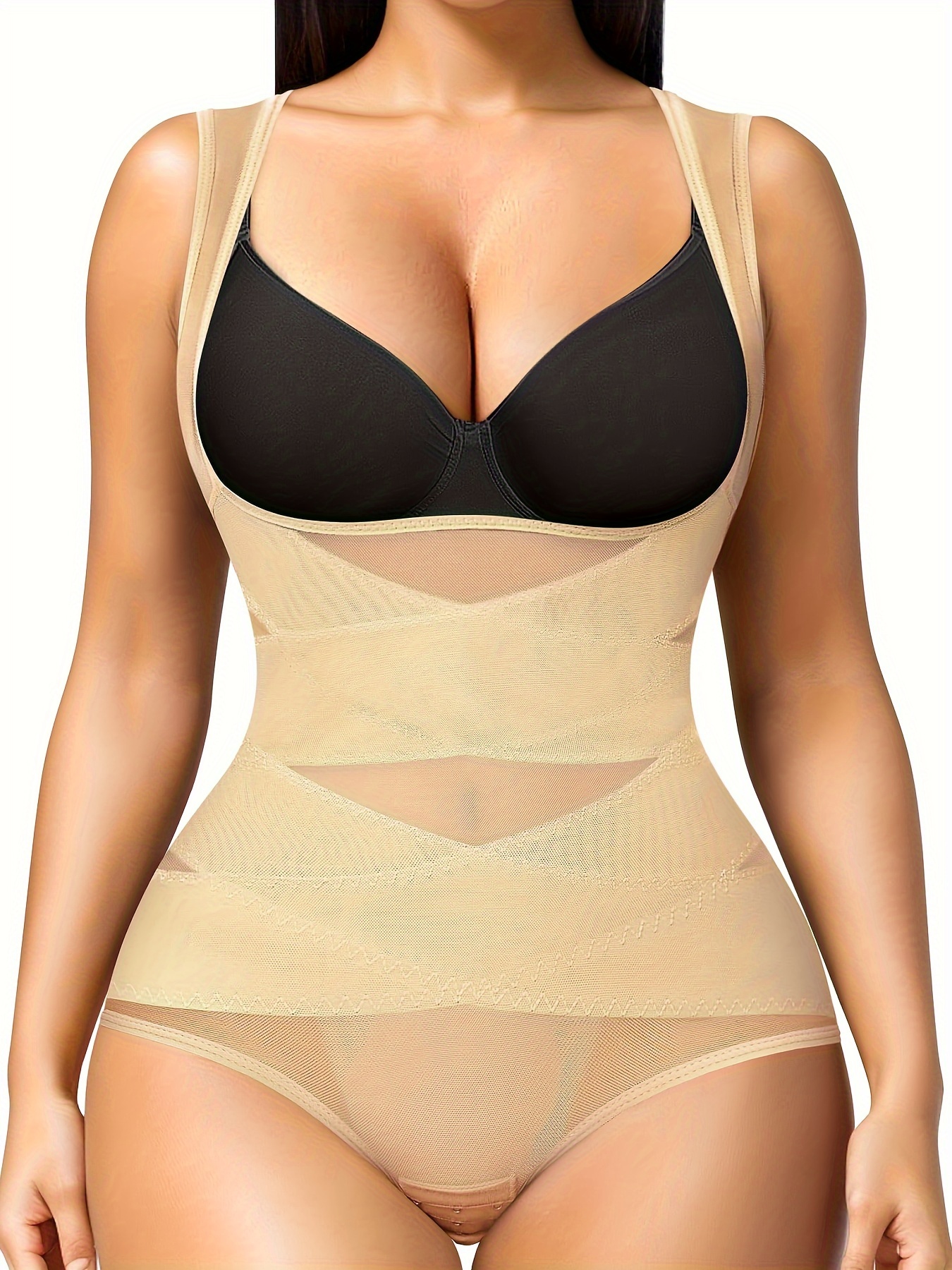 Bodysuit Women Body Shapewear Figure-Shaping Shapewear Shaping Bodysuit  Bodysuit Body Shaper Women's Figure-Shaping Women's Bodice Body Tummy Figure-Shaping  Beige : : Fashion