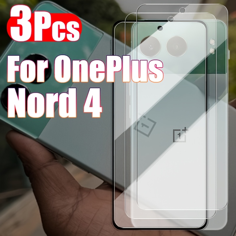 

3pcs Oneplus Nord 4 Tempered Glass Screen Protector, -resistant Display Film