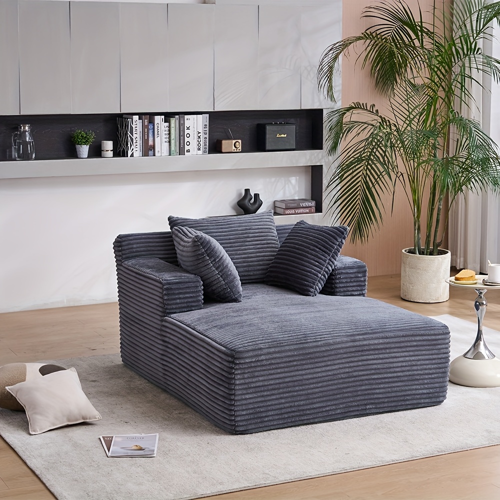 Lounge Chair Oversized Chaise Indoor, Modern