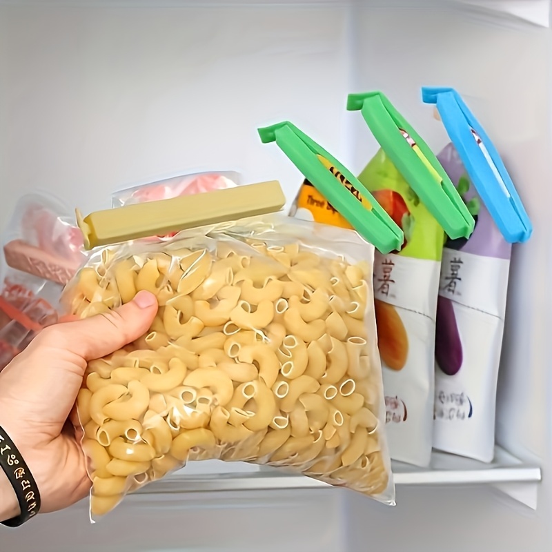 10/20/30pcs Plastic Food Bag Clips, Reusable Seal Clips, Moisture and Dust Proof Freshness Kitchen Storage Box and Storage Accessories