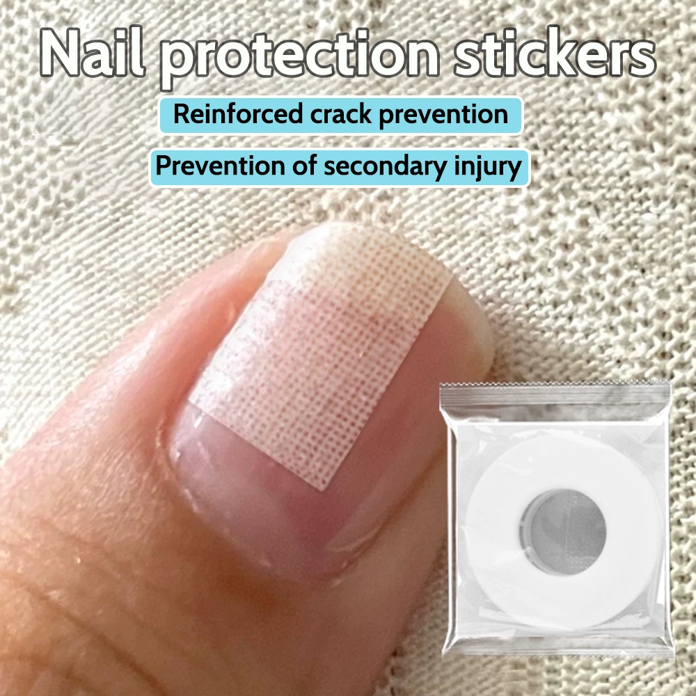 1pc of nail protection stickers made of breathable and waterproof material strengthens   surface to prevent breakage   in different sizes a must have for repairing nails and preventing nail biting