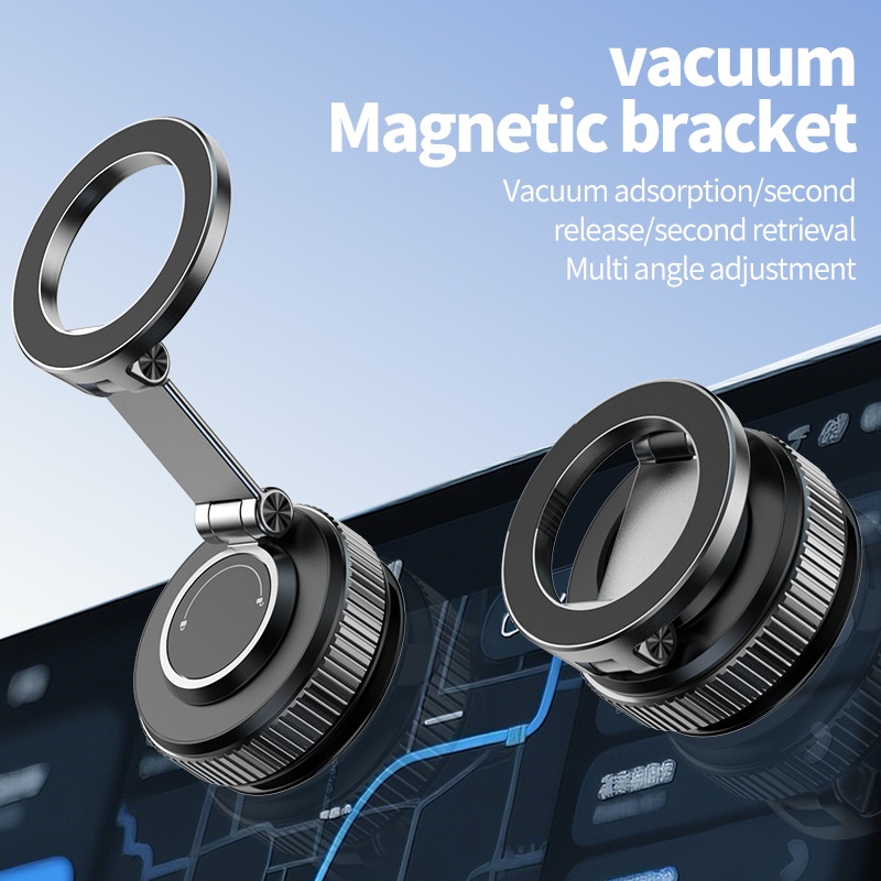 magnetic phone mount 1 mount 1 2 cleaning cloths rotatable car vacuum suction cup phone mount extendable foldable and 360 rotatable magnetic phone mount made of alloy with an suction cup Product details 5
