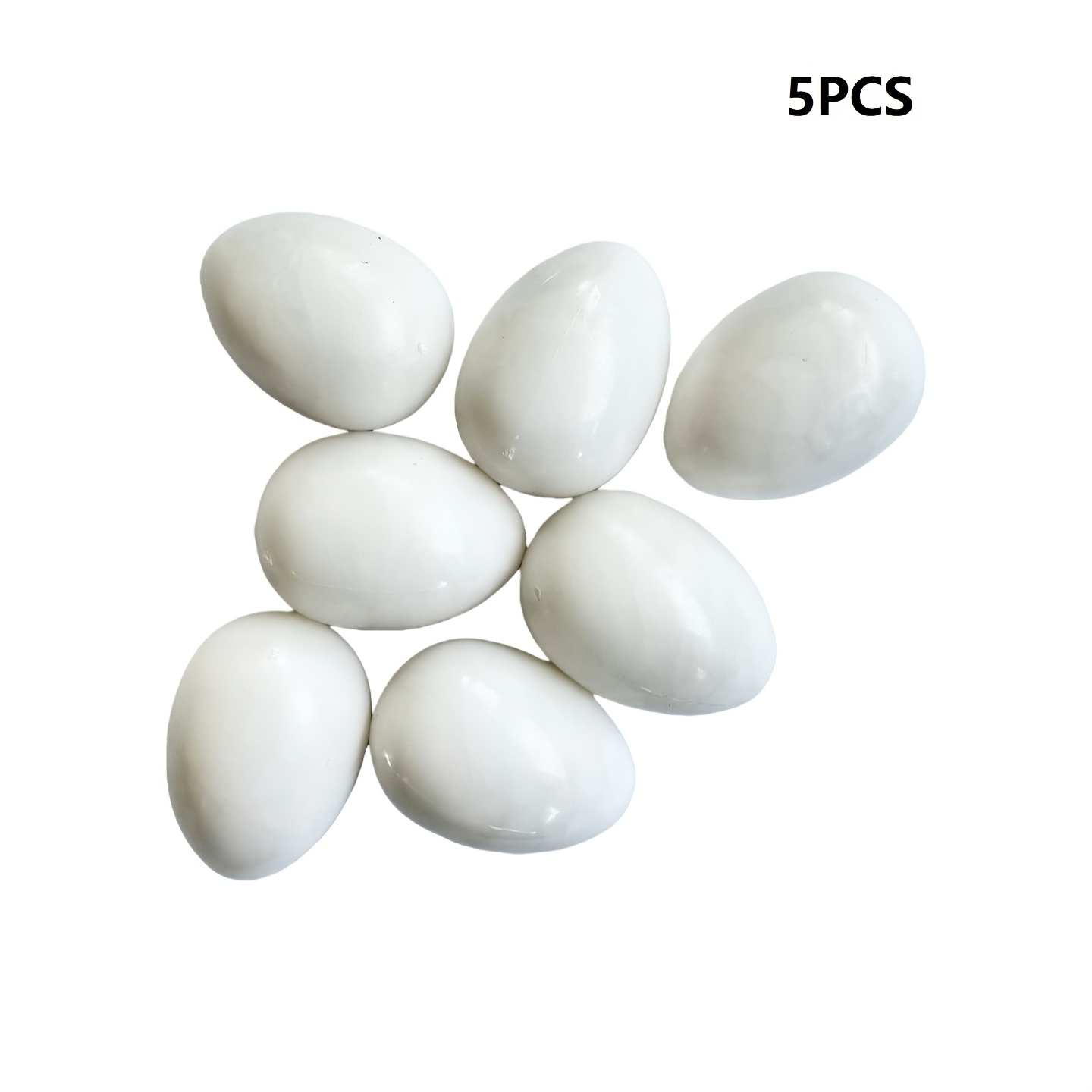 5/18ps Plastic Solid Fake For Pigeon Eggs, Decoy Eggs For Pigeons, Supplies For Racing For Pigeons