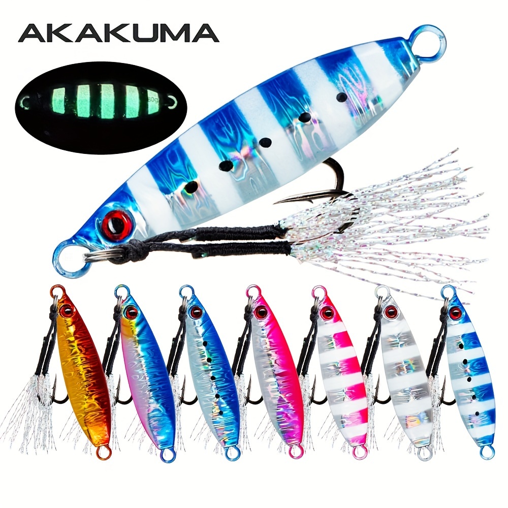 A Set of 7pcs of 14G-100G Lure * for Sea Fishing, Boat Fishing, And Night Fishing with Luminous And Laser Features A Set of 7pcs of 14G-100G Lure * for Sea Fishing, Boat Fishing, And Night Fishing with Luminous And Laser Features
