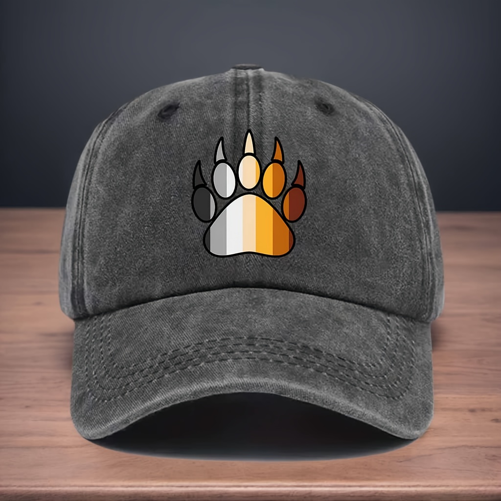 TEMU Printed Claw Pattern Baseball Cap, For Parties, Dinners, Gatherings, Concerts, Music Festivals, Street Dance, Rap, Street Roller Skating,