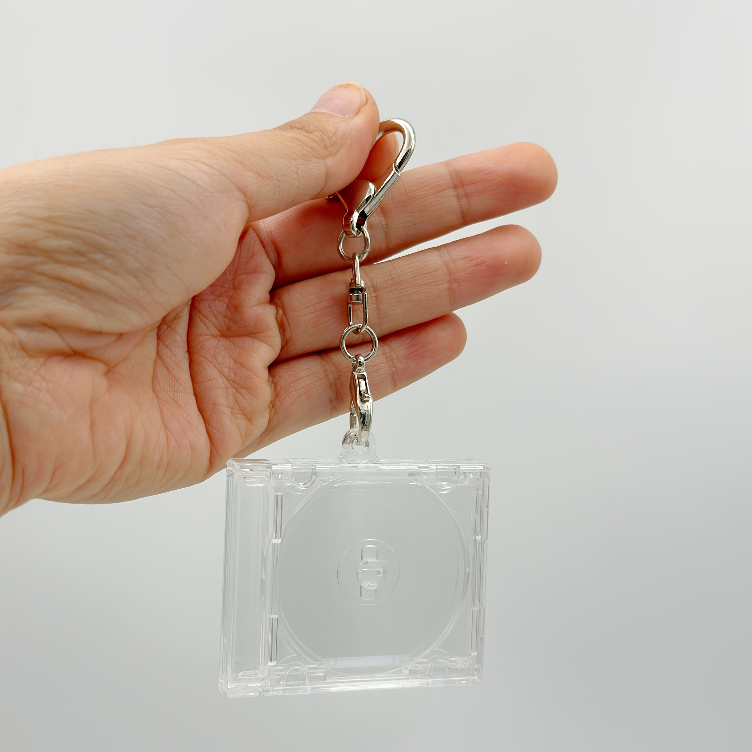 blank mini cd box keychain set 6 sets nfc music album holder