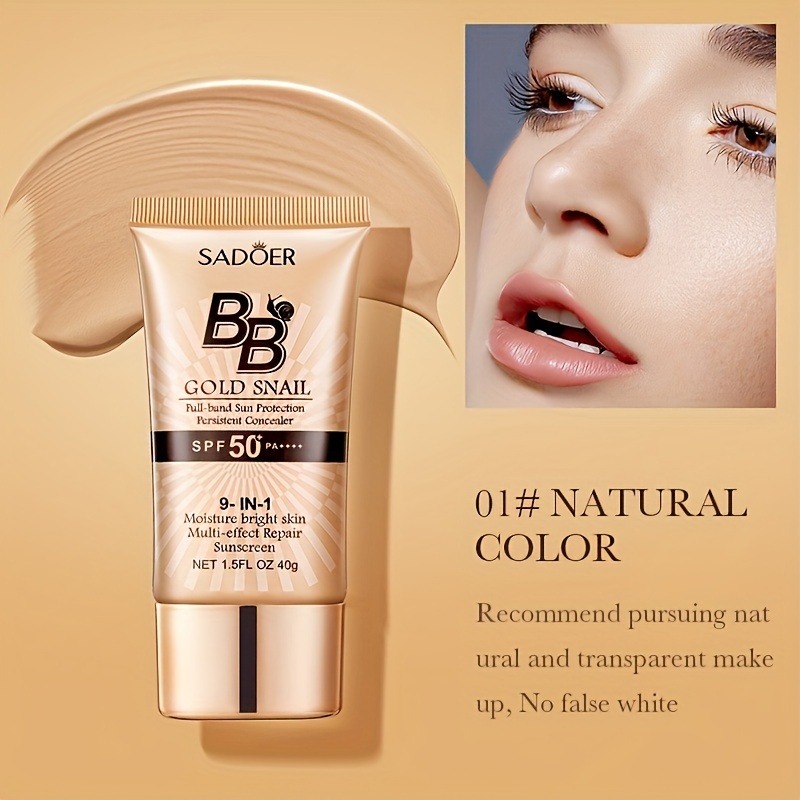  bb spf 50 pa tone moisturizing foundation texture 1 5 fl oz details 2