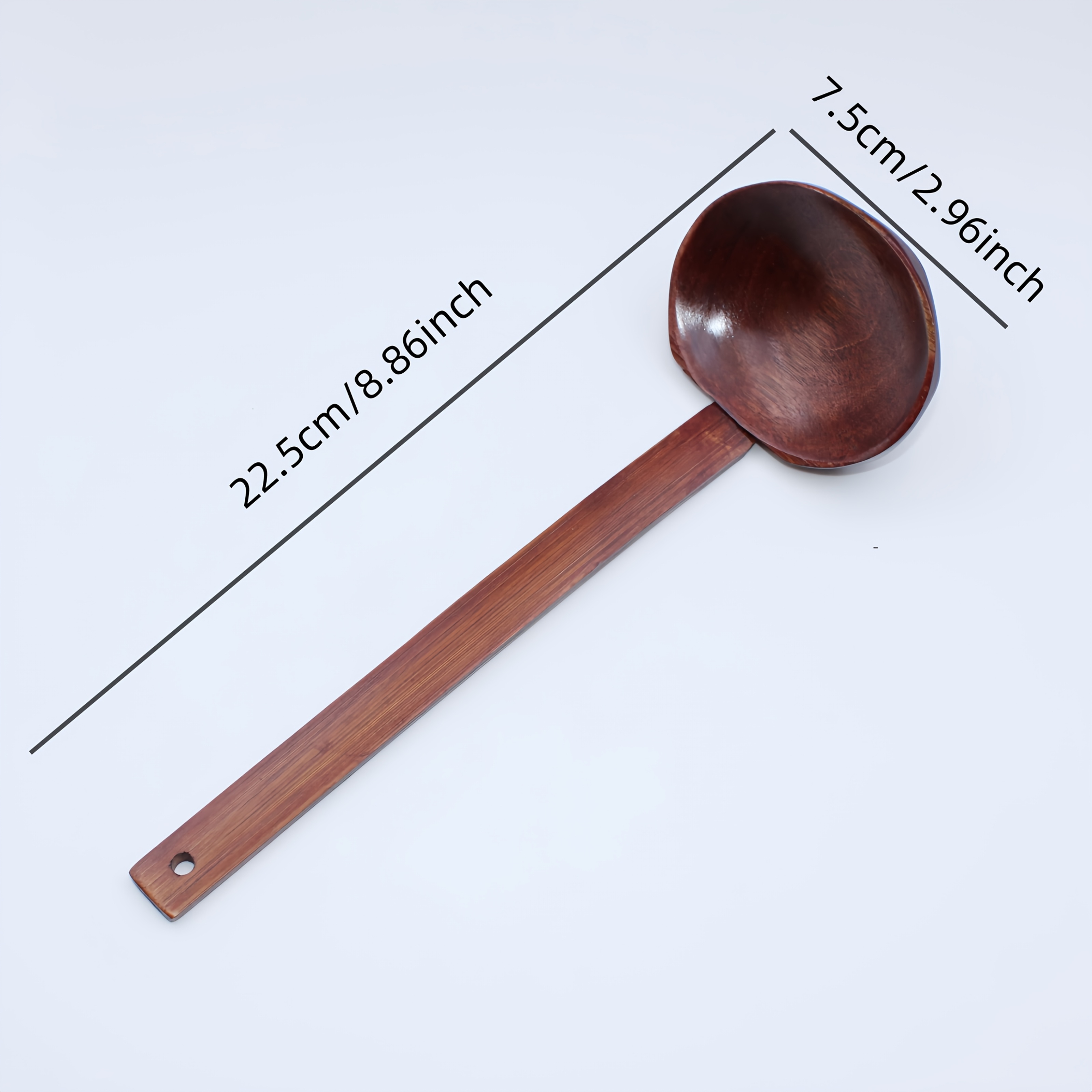 TEMU This Wooden Ladle, Elongated Wooden Spoon, Ladle, Hot Pot Ladle, Sturdy Wooden Soup Spoon