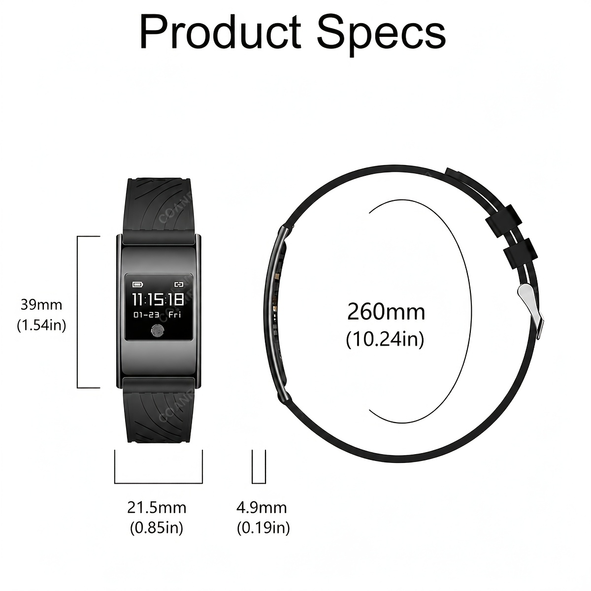 Compatible Sports Smartwatch for iPhone and Android