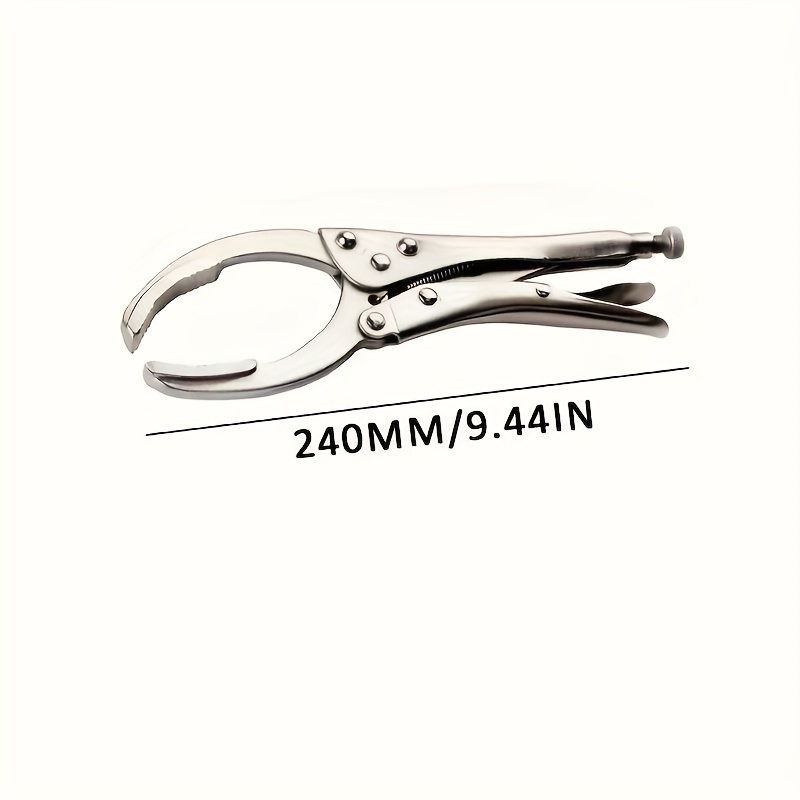 TEMU Adjustable Oil Filter Wrench - Heavy-duty Steel Construction, For , Multi-functional Automotive Tool For Oil & Maintenance, Compatible With Most
