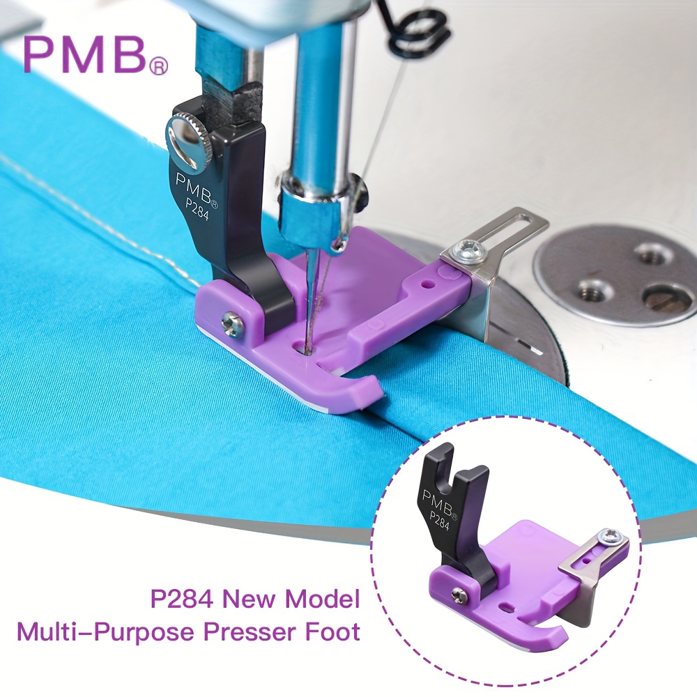 SHUYUSEWING Heavy-Duty Adjustable Presser Foot - Thickened & Wear-Resistant Sewing Foot with Double-Layer Base Plate, Compatible with Lockstitch Machines, for Hemming, Folding, Edge Guard Positioning - Ideal for Sewing, Quilting, Garment Construction - Professional Sewing Machine Accessory, Quilting Tool, Sturdy Construction, Reinforced Base, Home Sewers, Sewing Machine Feet, Sewing Machine Accessories