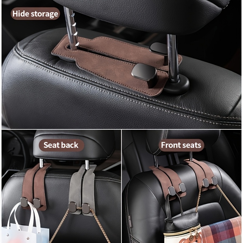 1pc car hook car backrest metal rear seat small hook car interior telephone bracket hook with multifunctional bracket strong load bearing capacity adjustable accessory storage space details 0