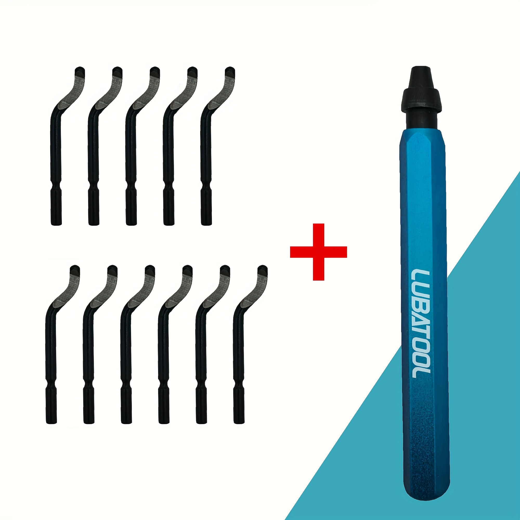 TEMU Deburring Tool Equipped With 11 , Suitable For Metal, Resin, 3d Printed Plastic Edges, Pvc Pipes, And Features -degree Rotating Head