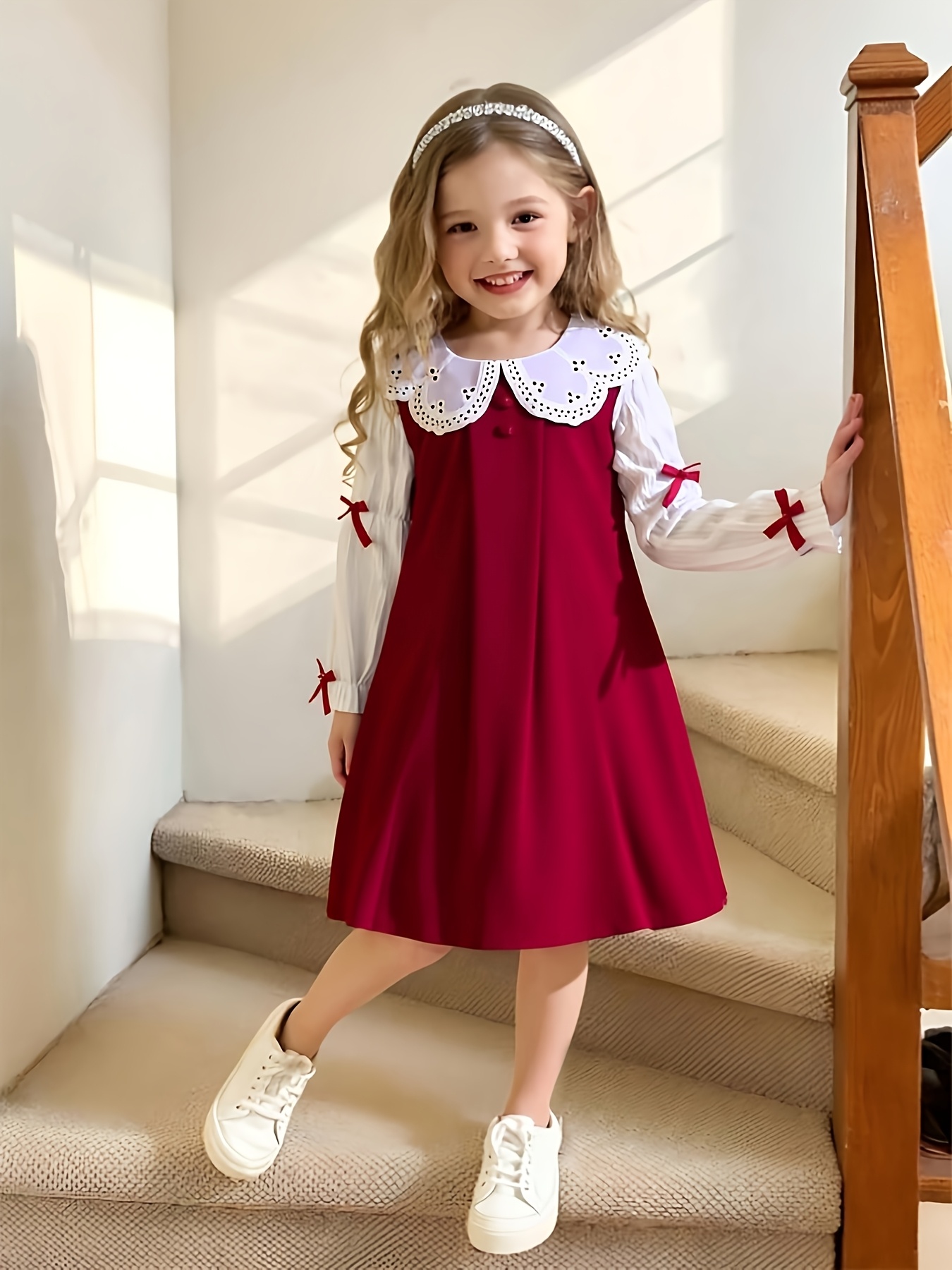 girls long sleeve party dress princess gown - Temu Ireland