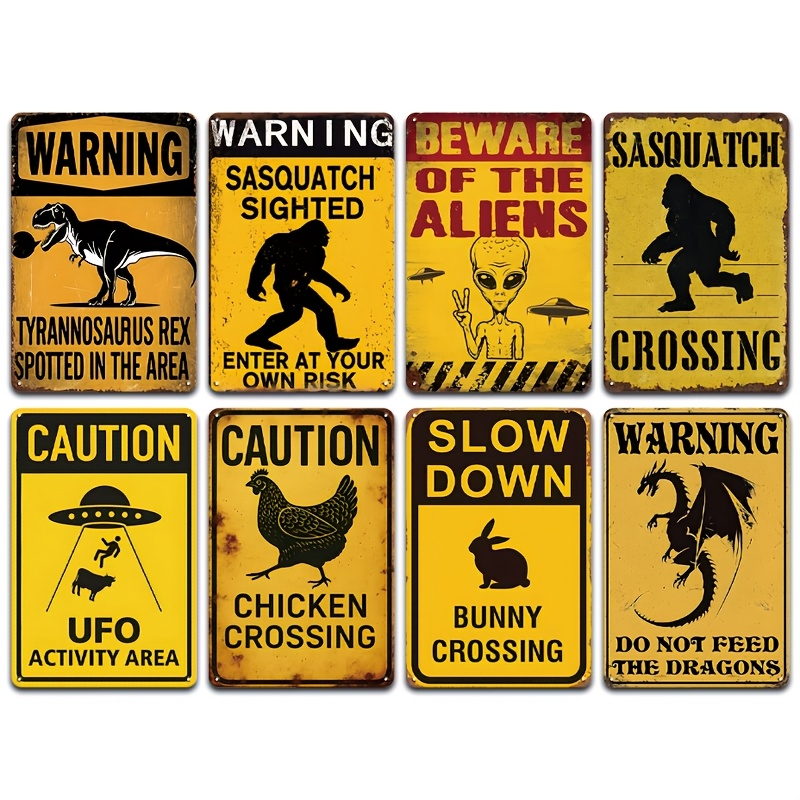 metal tin signs sold on Temu United States