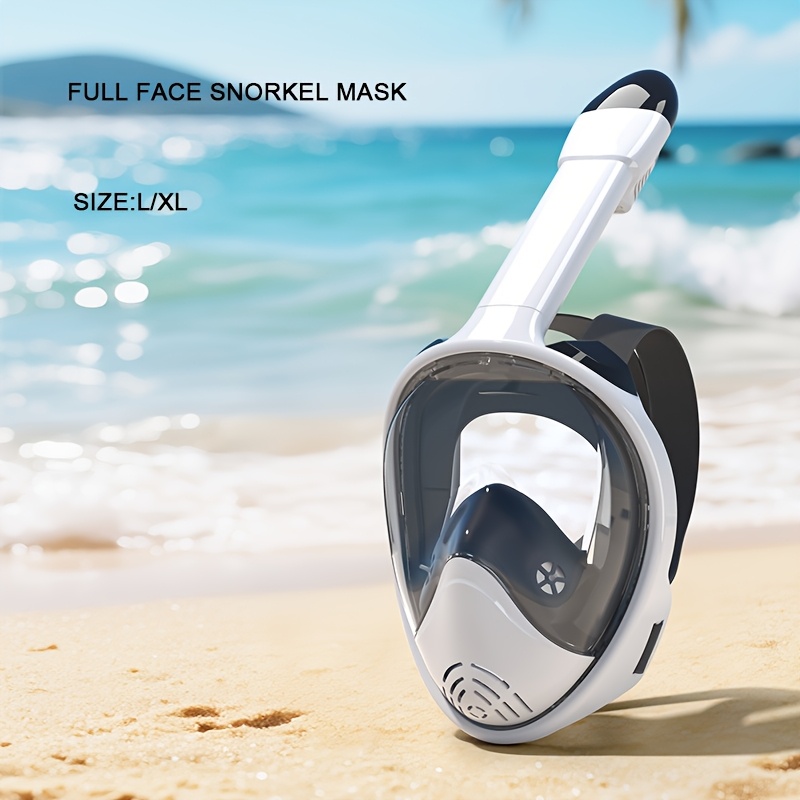 SENTAIMAO Masque Intégral Tuba Adulte – Vue Panoramique, Anti-buée, Anti-fuite, Support Pour Caméra Sport