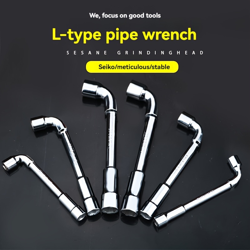 

L-shaped Socket Wrench, Multifunctional Bent Wrench, Piercing Wrench, Hexagonal Wrench, Bent Rod Socket, Double-headed Piercing, Wollfan