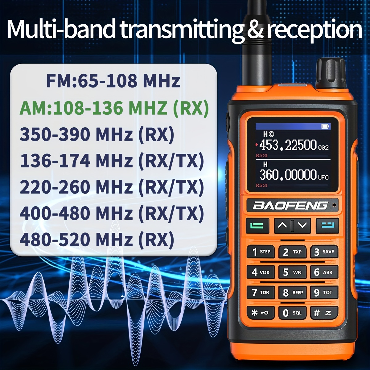 Baofeng Walkie Talkie Portátil Uv 10r V2 128 Canales Batería - Temu