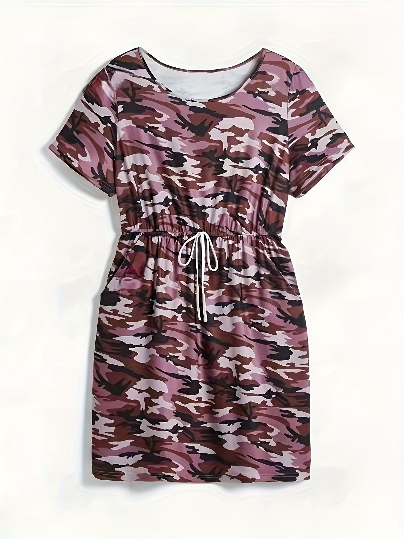 plus camo dress sold on Temu United States
