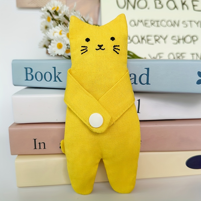 TEMU Un adorable porte-monnaie sur le thème du félin, doté d'un compartiment intérieur, une solution de rangement pratique et encombrante, et un sac