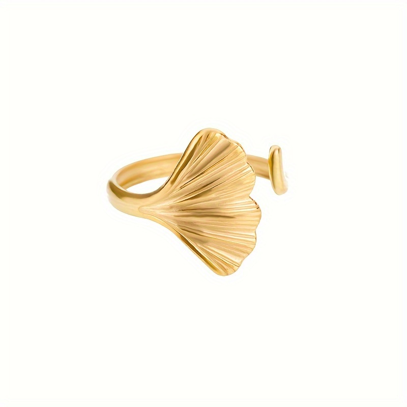 1 Stainless Steel Ginkgo , Simple And Stylish Classic Jewelry, Suitable For Daily Wear Or Holiday Occasions
