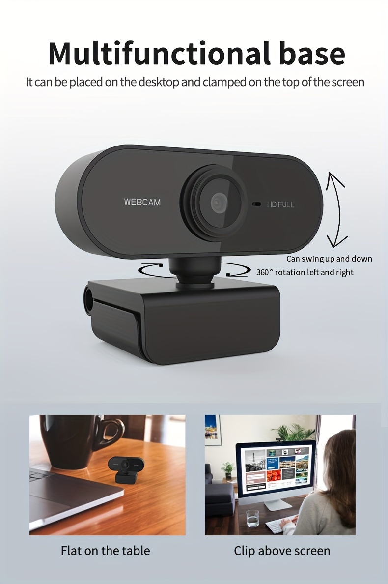 Microphone Best Webcam For Remote Work 1080p Hd Mini Webcam