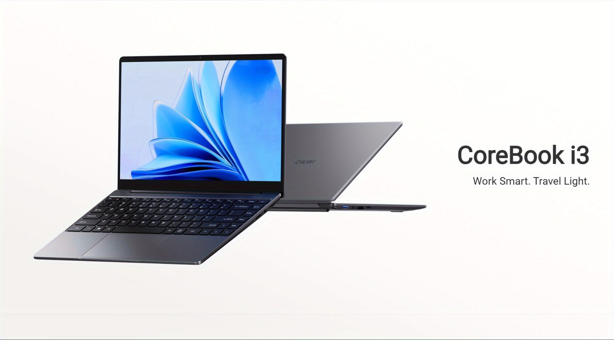 CHUWI CoreBook I3 Windows 11 Laptop, 14-inch FHD Computer, I3 10100Y (Tot 3,9 GHz, Verslaat M3-8100Y) Draagbare PC, 8GB RAM (Uitbreidbaar tot 16GB), 256GB SSD (Uitbreidbaar tot 1TB), TF-kaartslot (Ondersteunt tot 128GB), USB 3.0, HDTV, 3,5mm Audio-aansluiting, 2,4GHz/5GHz Wi-Fi, Draadloos 4.2