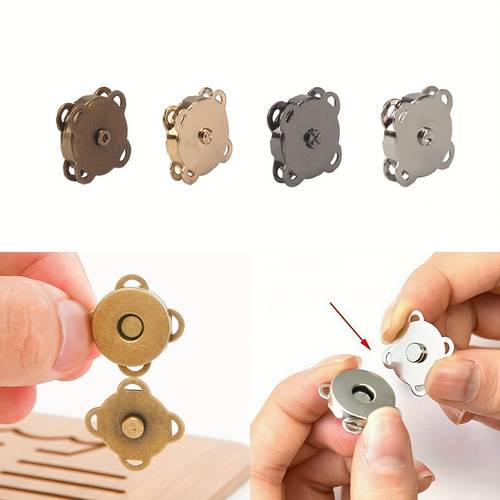 6pcs magnetic buttons 1 8cm plum magnetic snap fasteners clothing accessories invisible buttons secret buckles diy hand sewing press studs electroplating craft magnet letters for curtains boxes and bags 6 pairs