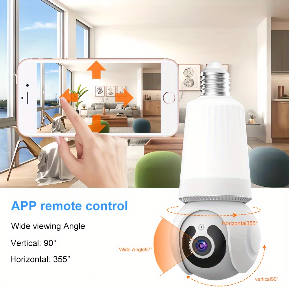 Anyazhineng HD 360° Wireless Security Camera with Two-Way Audio, Human Detection Alerts, Night Vision, and Smartphone App Control - Indoor Home Monitoring System details 3