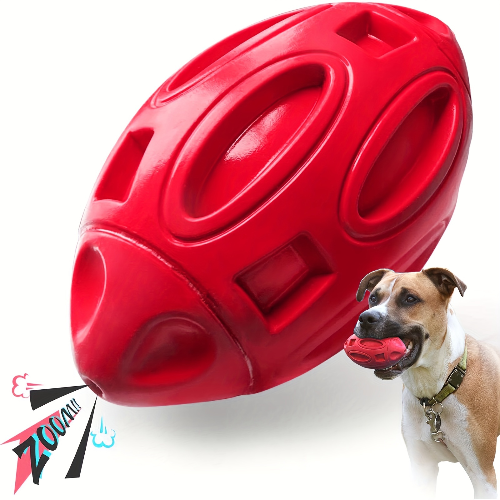

Squeaky Dog Toy For Aggressive Chewers, Rubber Puppy Chew Balls With Squeaker, Durable Pet Toys For Small Medium Dog