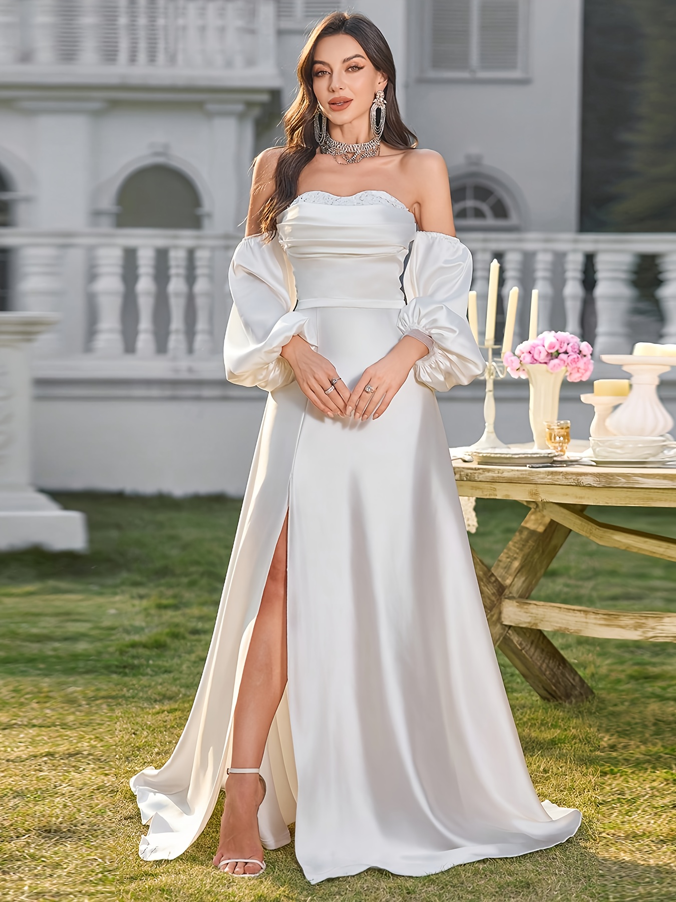 white formal dress nz Lani Bodice Lace Dress White – Augustine