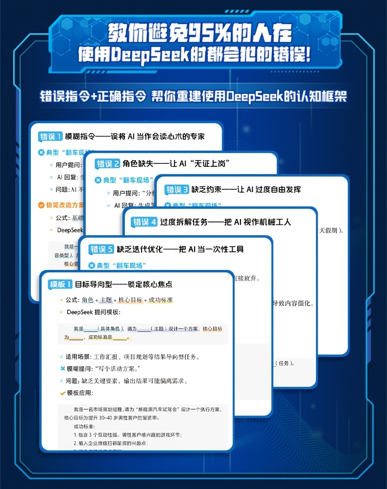 DeepSeek Practical Guide 1 book, a self-study tutorial book for beginners with practical cases, hand-in-hand teaching from beginner to expert in DeepSeek, learning AI artificial intelligence knowledge. Chinese Version