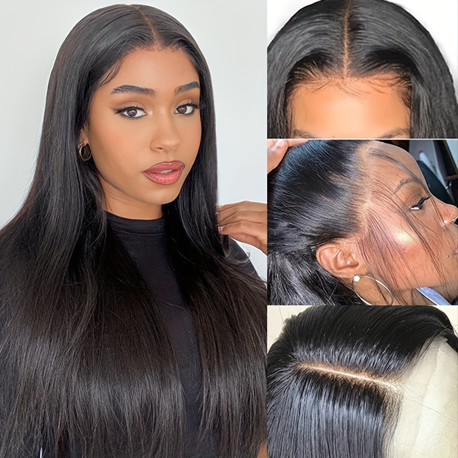 

22 Long Straight For Women Glueless Synthetic Wig For Use Combs&