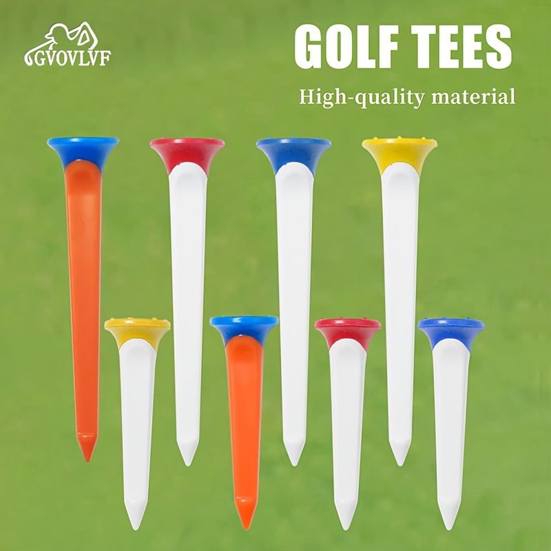 120 Stück Golf-Tees Aus Kunststoff, 36 Mm, In 4 Farben - Langlebig & Reibungsarm
