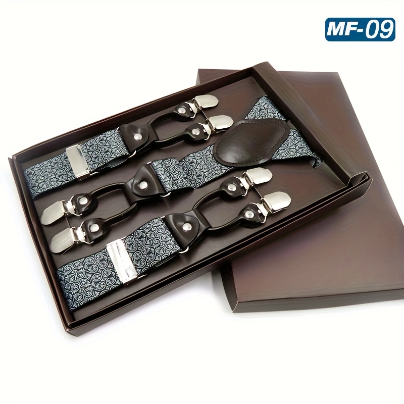 Of Patterned, Clip - On, Y - Back Suspenders For Men, Ideal For Formal And Casual Occasions