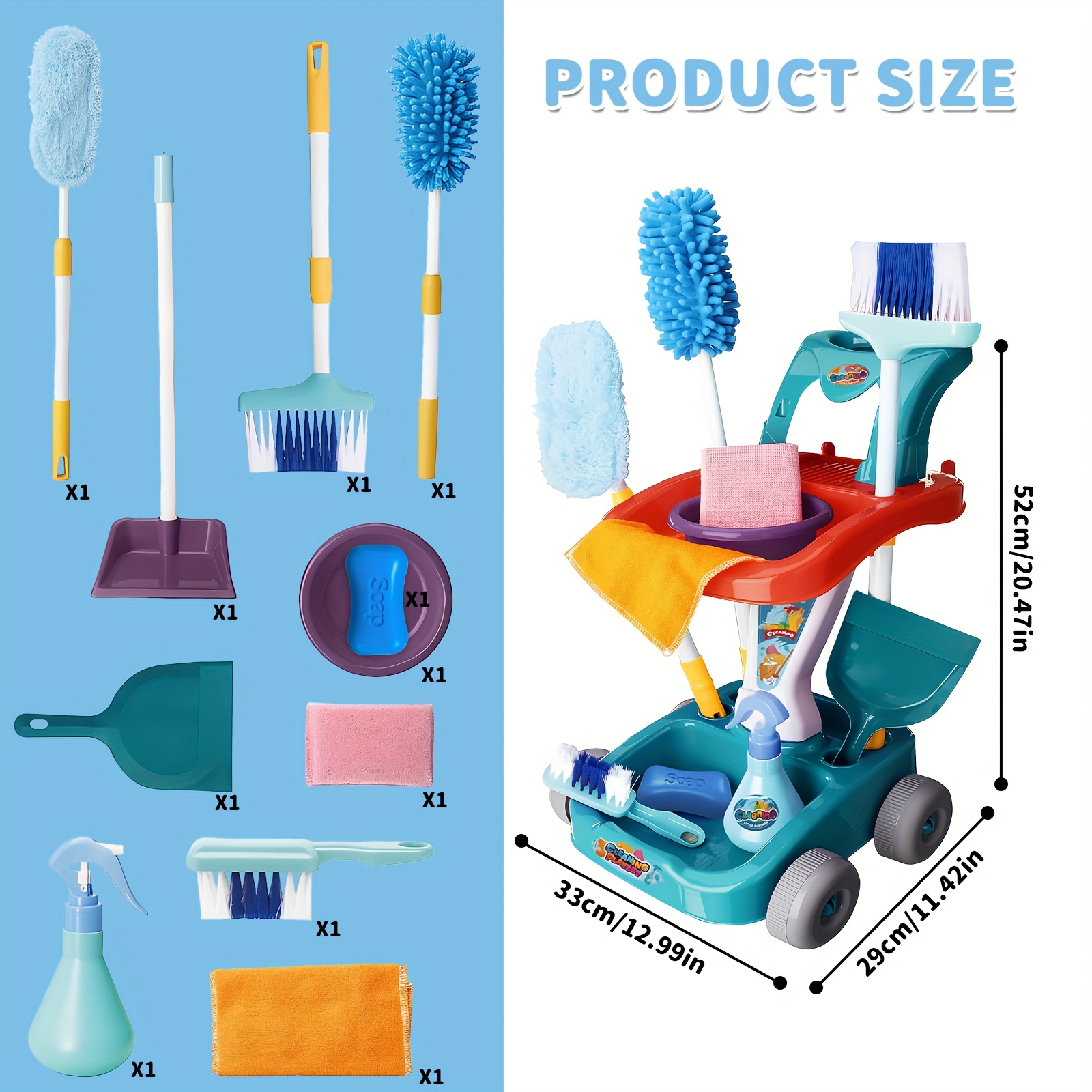 schoonmaak speelgoedset