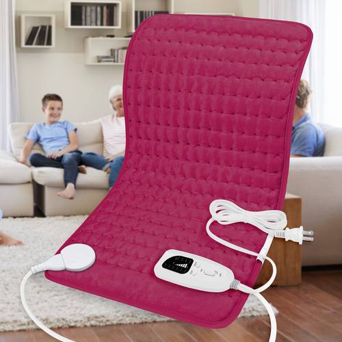 heating pad back heating pad 24 x12 portable fast heating pad 6 speed heating settings automatic machine washable used for neck shoulder abdomen leg dry and wet heating blanket holiday gift for family christmas gift