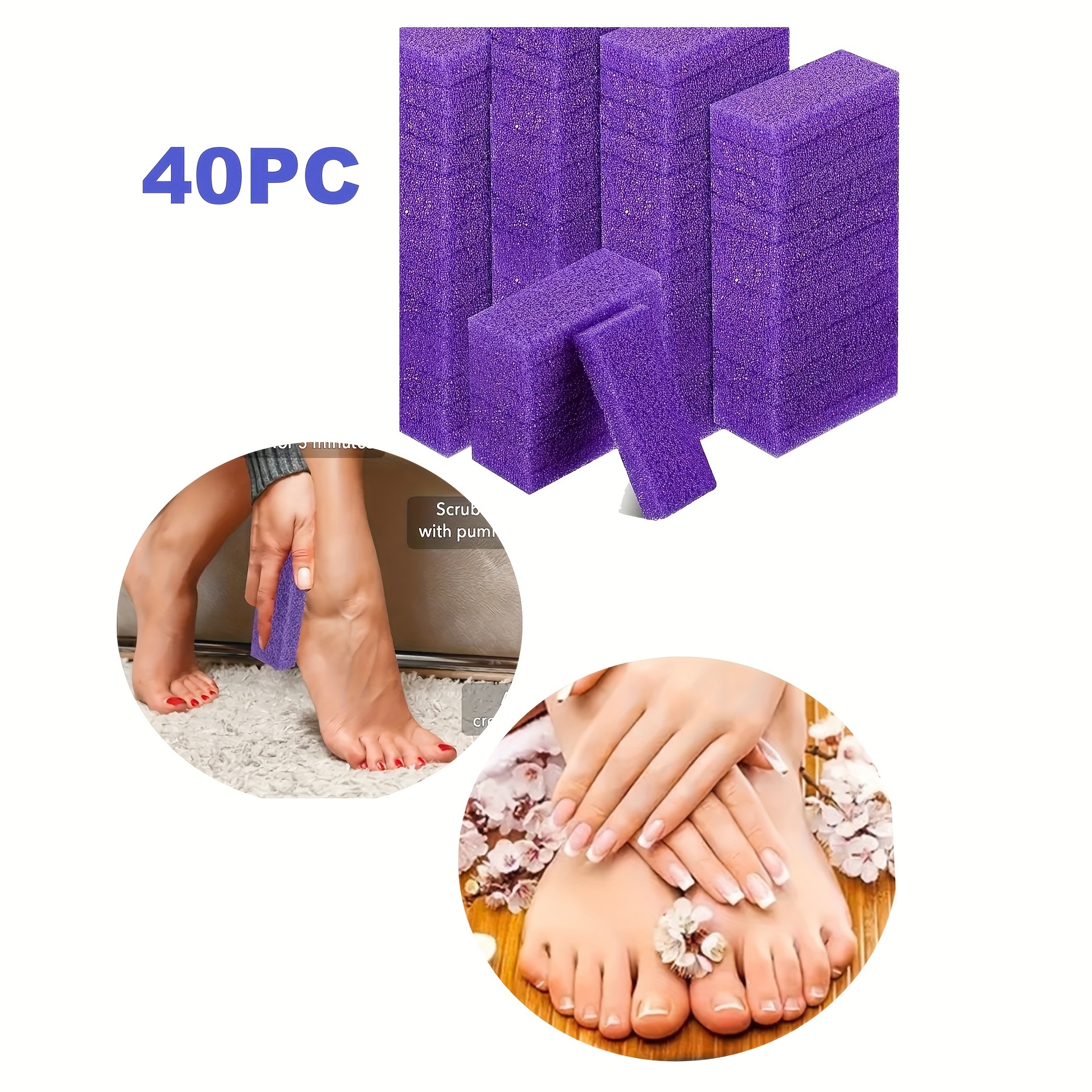 

Pumice Stone For Feet, Pedicure Tools Hard Skin Callus Remover For Feet And Hands, Natural Foot File To Remove Dead Skin