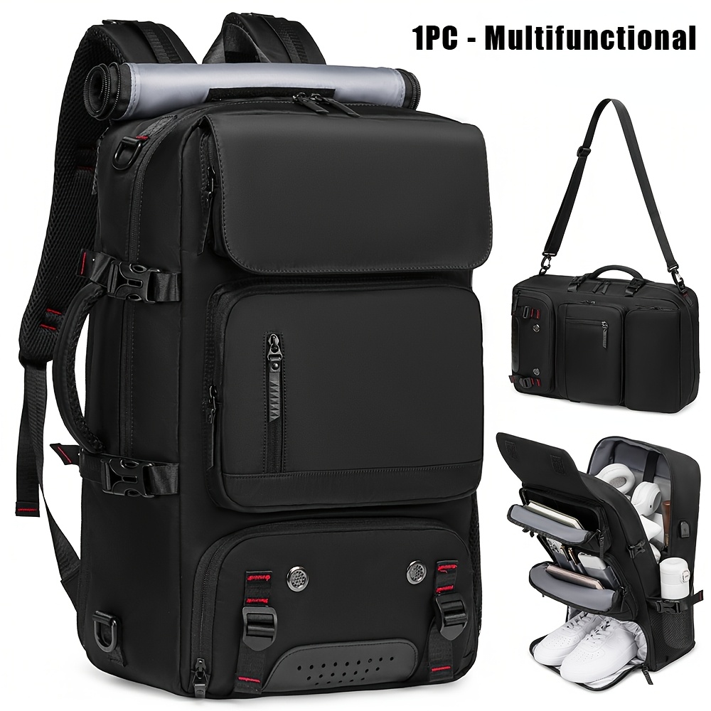 TEMU 's Large-capacity Outdoor Casual Backpack, A Multi-functional Can Hold -inch Laptop, Lightweight, Durable And Versatile, Suitable For Camping,