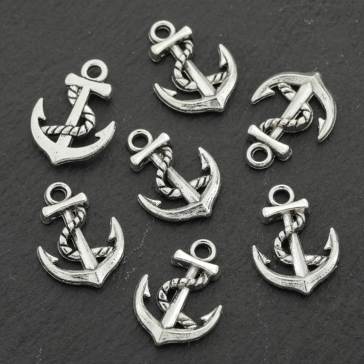 E-shop 20 Stück Piratenschiff-Anhänger Retro Legierung Anker-Accessoires, Nautische -Dekoration für Halsketten, Ohrringe, Armbänder, Taschenanhänger,