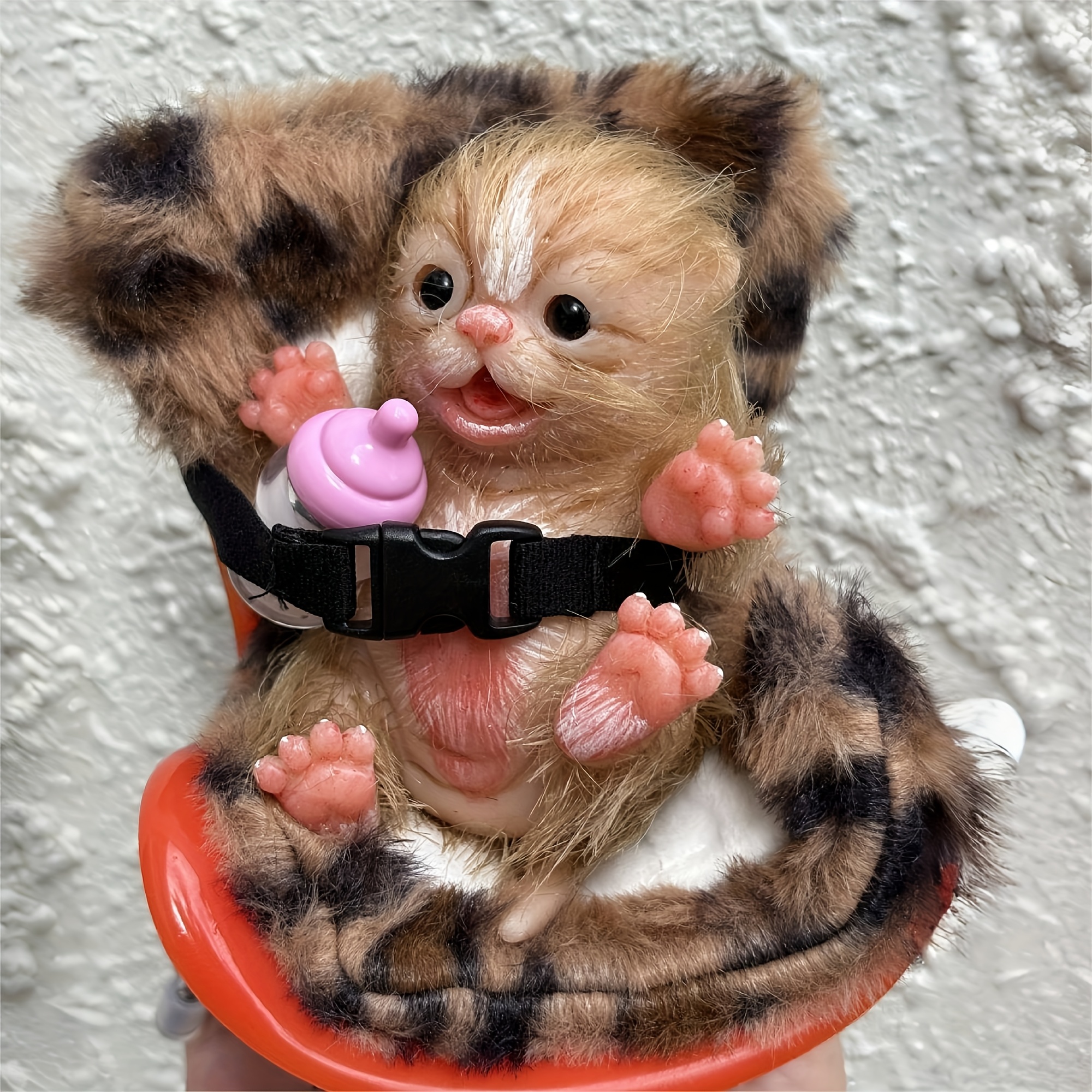 hand painted 6inch solid cat doll lifelike kitten Temu United