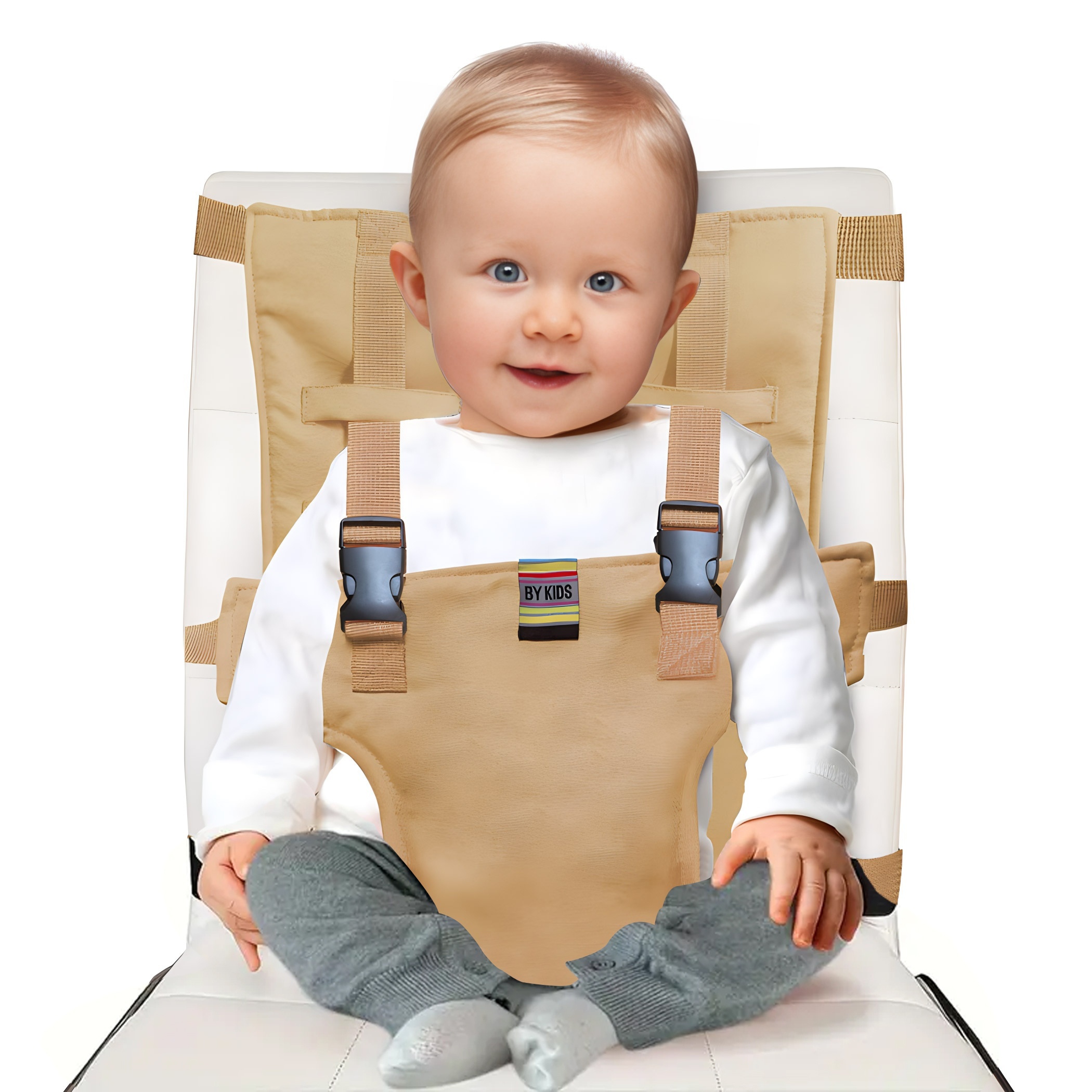 

Boobee ' High Chair Safety Harness - Portable, Foldable & Washable With Straps For Chairs & Boosters - Perfect Travel Accessory & Gift For Halloween, Thanksgiving & Christmas