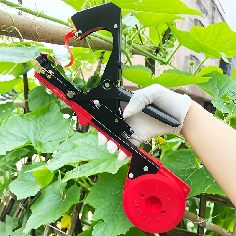 

Complete Plant Tying Tool Set With 20 Rolls Of Tape, & Replacement Blades - Ideal For Grapes, Raspberries, Tomatoes & Vine Vegetables