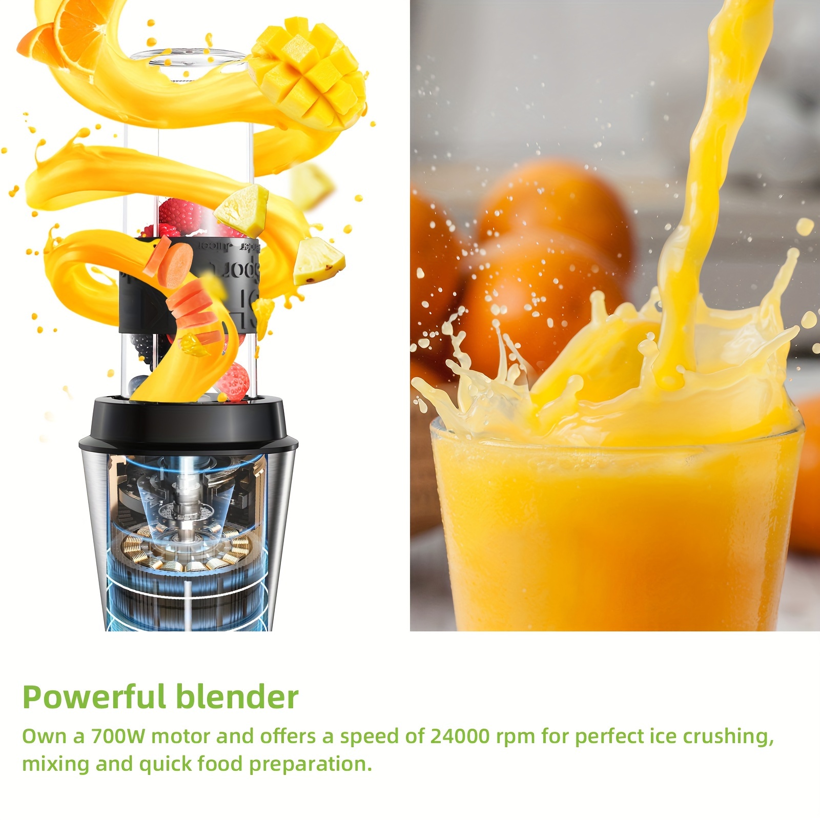 3 in 1 multifunctional blender 700w smoothie maker portable   chopper and grinder Product details 1