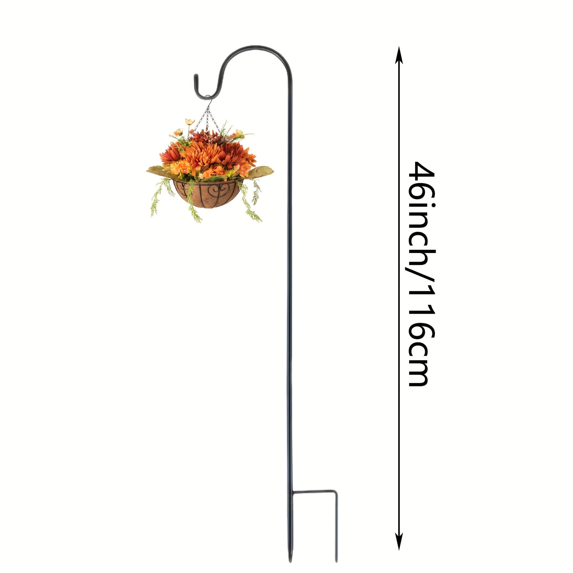 TEMU Outdoor Hooks Garden Poles For Hanging Bird Feeders Plants Lanterns And Hummingbird Feeders