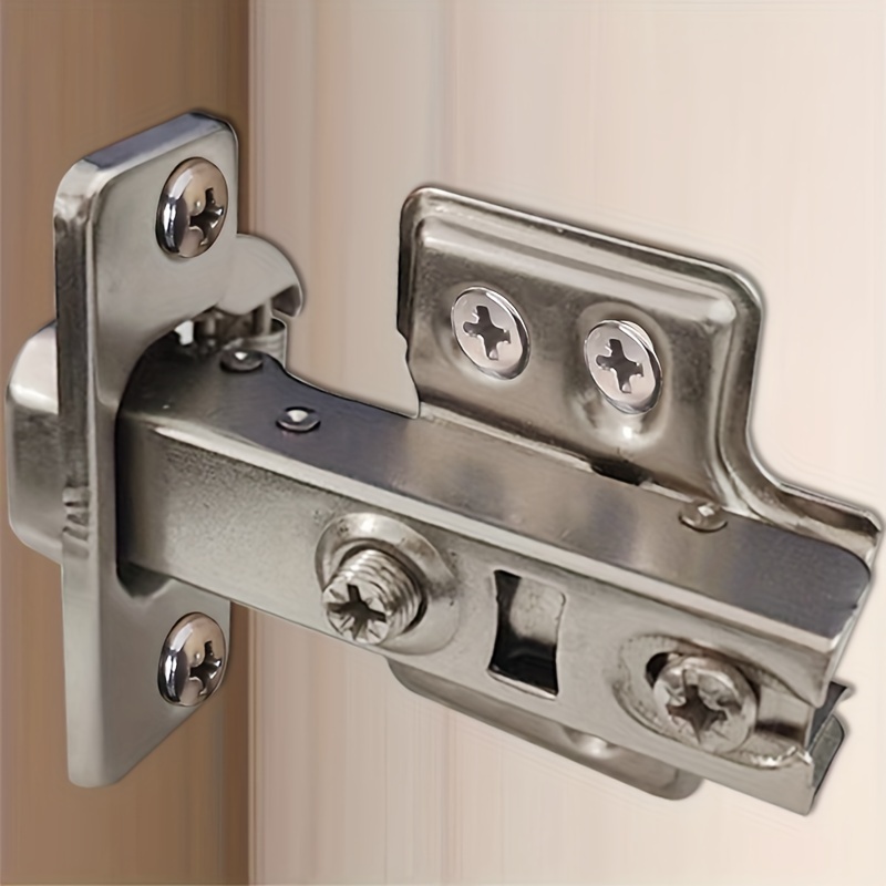 balamale cu amortizare pentru dulapuri, balamale din oțel inoxidabil pentru uși de garderobă, accesorii pentru dulapuri de bucătărie, balamale standard pentru uși de dulapuri, balamale cu braț drept cu amortizare pentru garderobe, 10 balamale + 60 de șuruburi, 20 balamale + 120 de șuruburi 3