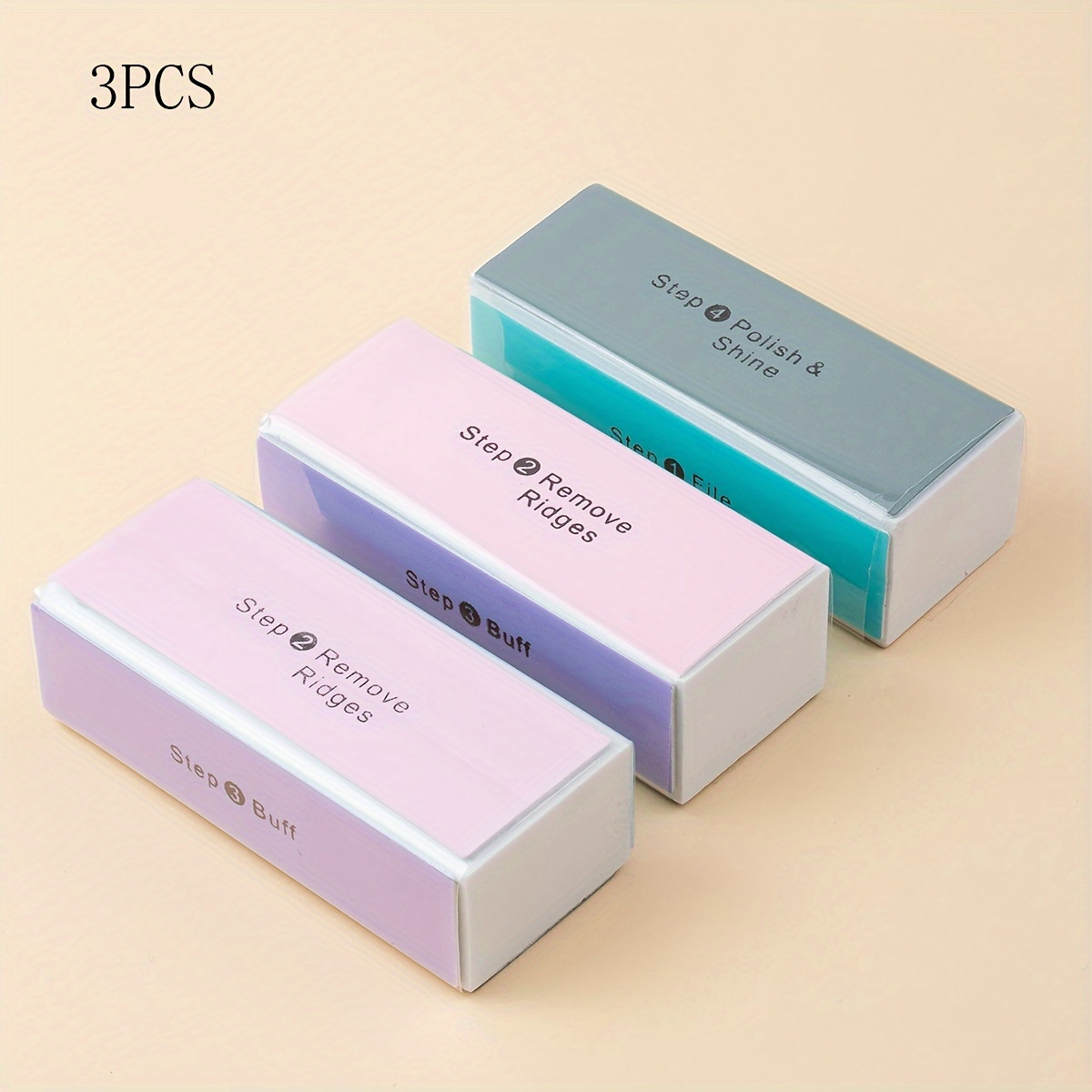 1/3/5/10pcs Nail Buffer Blocks Sponge Polishing Blocks Fine Sand Nail Files Tofu Blocks Nail Care Manicure Tools 1/3/5/10pcs/set